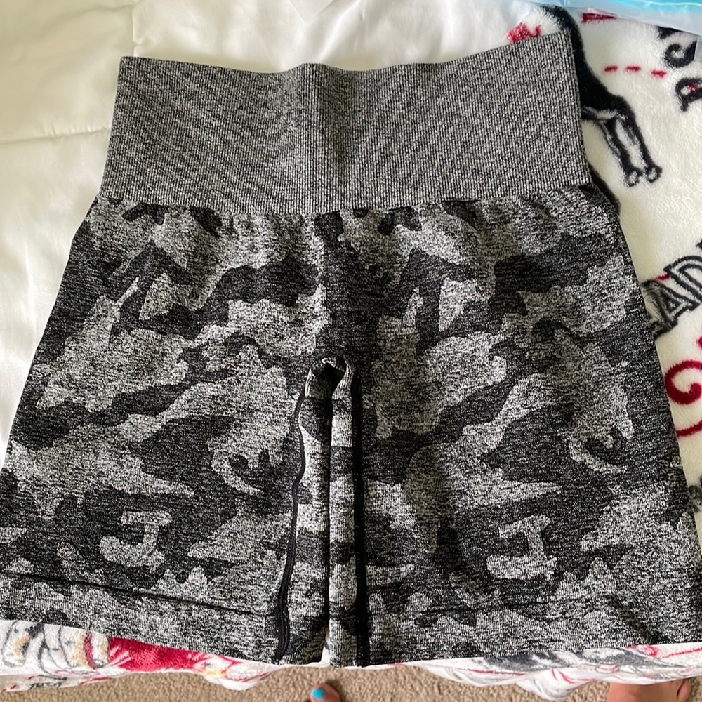 NVGTN DUPE Black Camo shorts